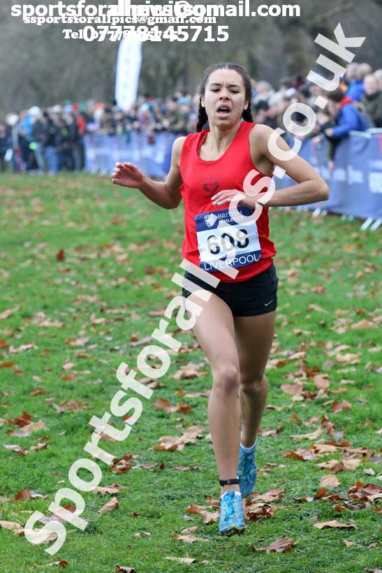 Womens under-17s and junior British Athletics Liverpool Cross Challenge, Sefton Park, Liverpool. Photo:  David T. Hewitson/Sports for All Pics